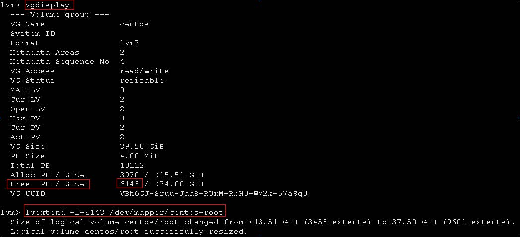 centos6和centos7 vmware/ESXI分区扩容不需要重启